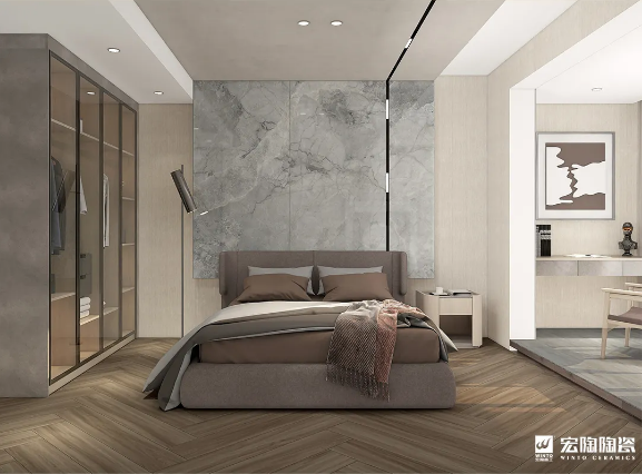 GA黄金甲TCB1220007 乌木沉香 200x1200mm地砖效果图