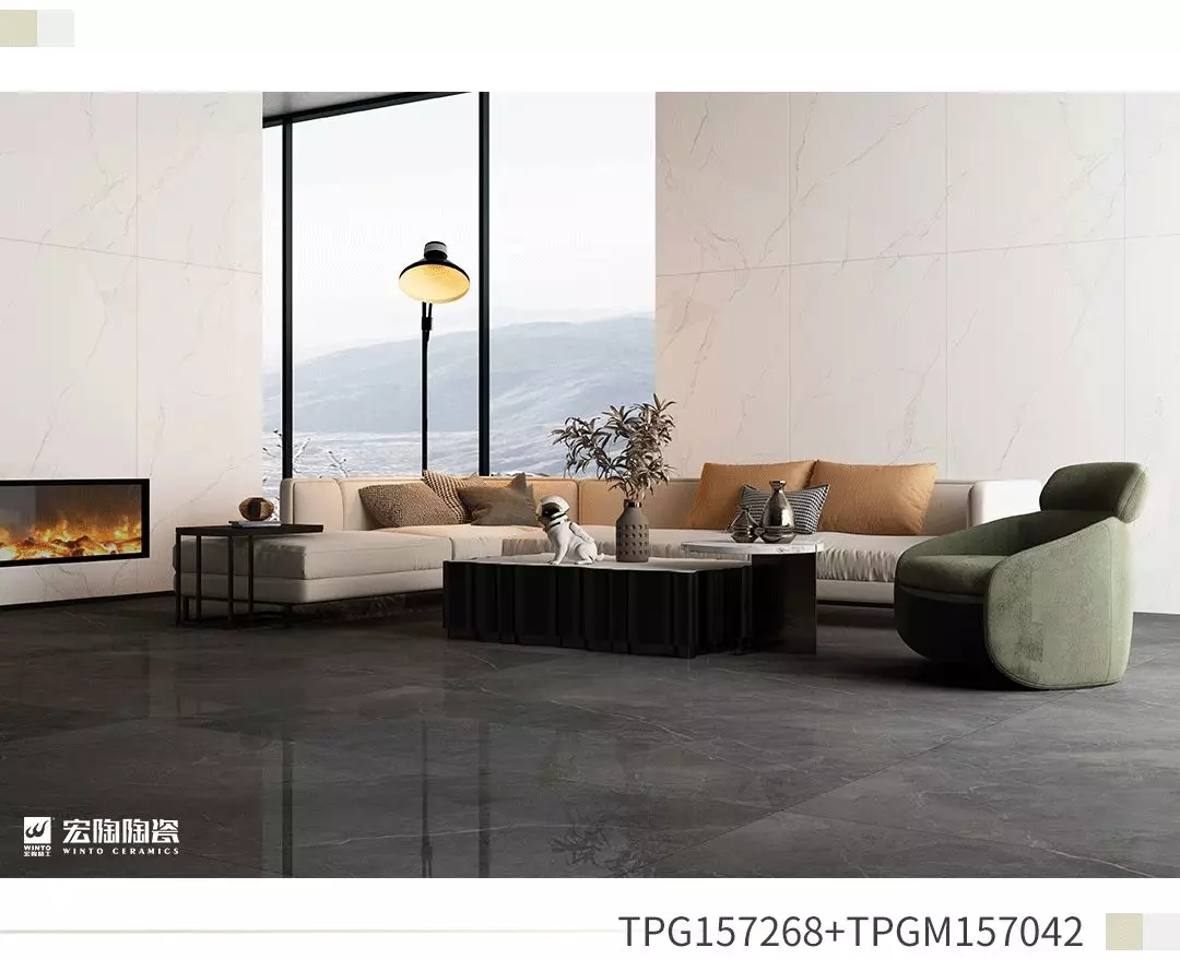GA黄金甲TPG157268和TPGM157042瓷砖地砖效果图