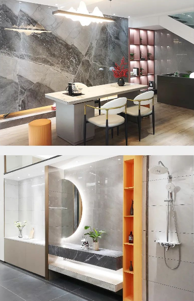 GA黄金甲质感砖场景展示图