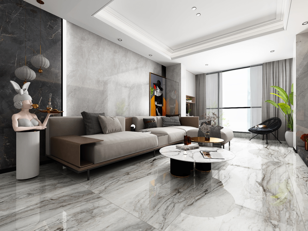 GA黄金甲客厅瓷砖装修效果图