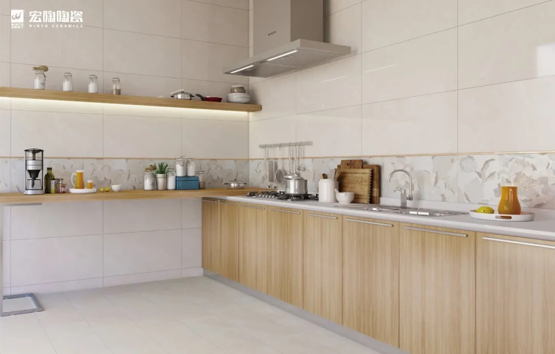GA黄金甲厨房瓷砖应用效果图