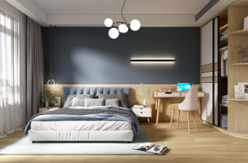 GA黄金甲陶瓷大板卧室效果图