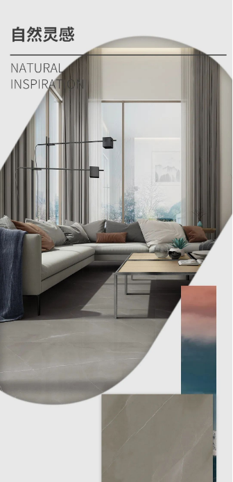 GA黄金甲地砖.瓷砖自然灵感TG157186 太空灰质感砖效果图